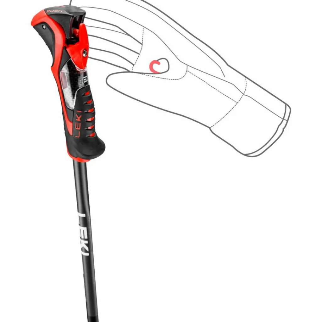 LEKI Ski|Skistöcke<· Airfoil 3D black-bright red-dark anthracite