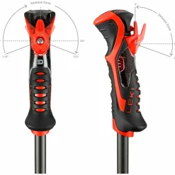 LEKI Ski|Skistöcke<· Airfoil 3D black-bright red-dark anthracite