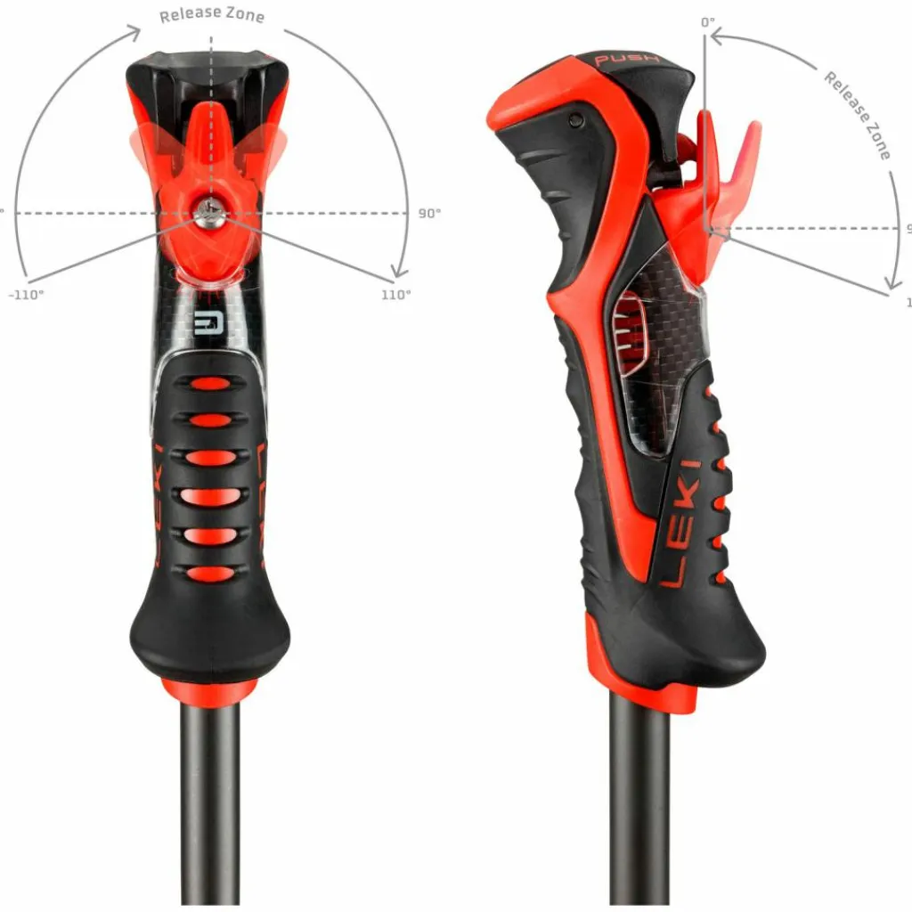 LEKI Ski|Skistöcke<· Airfoil 3D black-bright red-dark anthracite