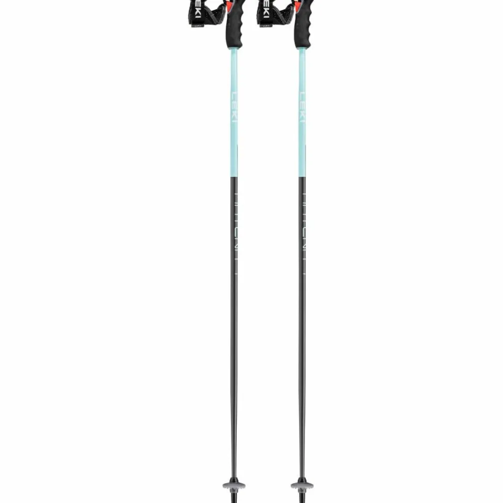 LEKI Skistöcke|Stöcke<· Artena Airfoil 3D 23/24 dark anthracite-light turquoise-white