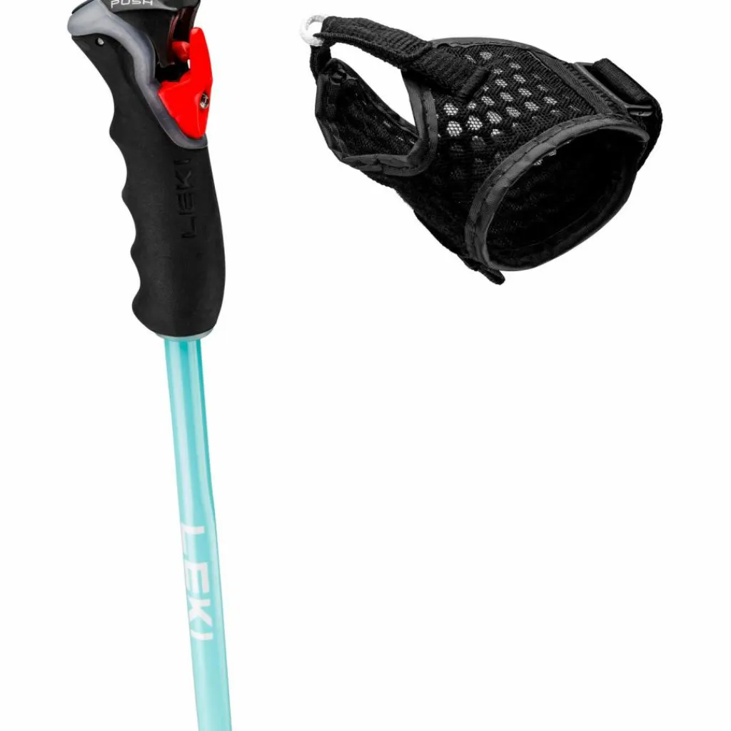 LEKI Skistöcke|Stöcke<· Artena Airfoil 3D 23/24 dark anthracite-light turquoise-white