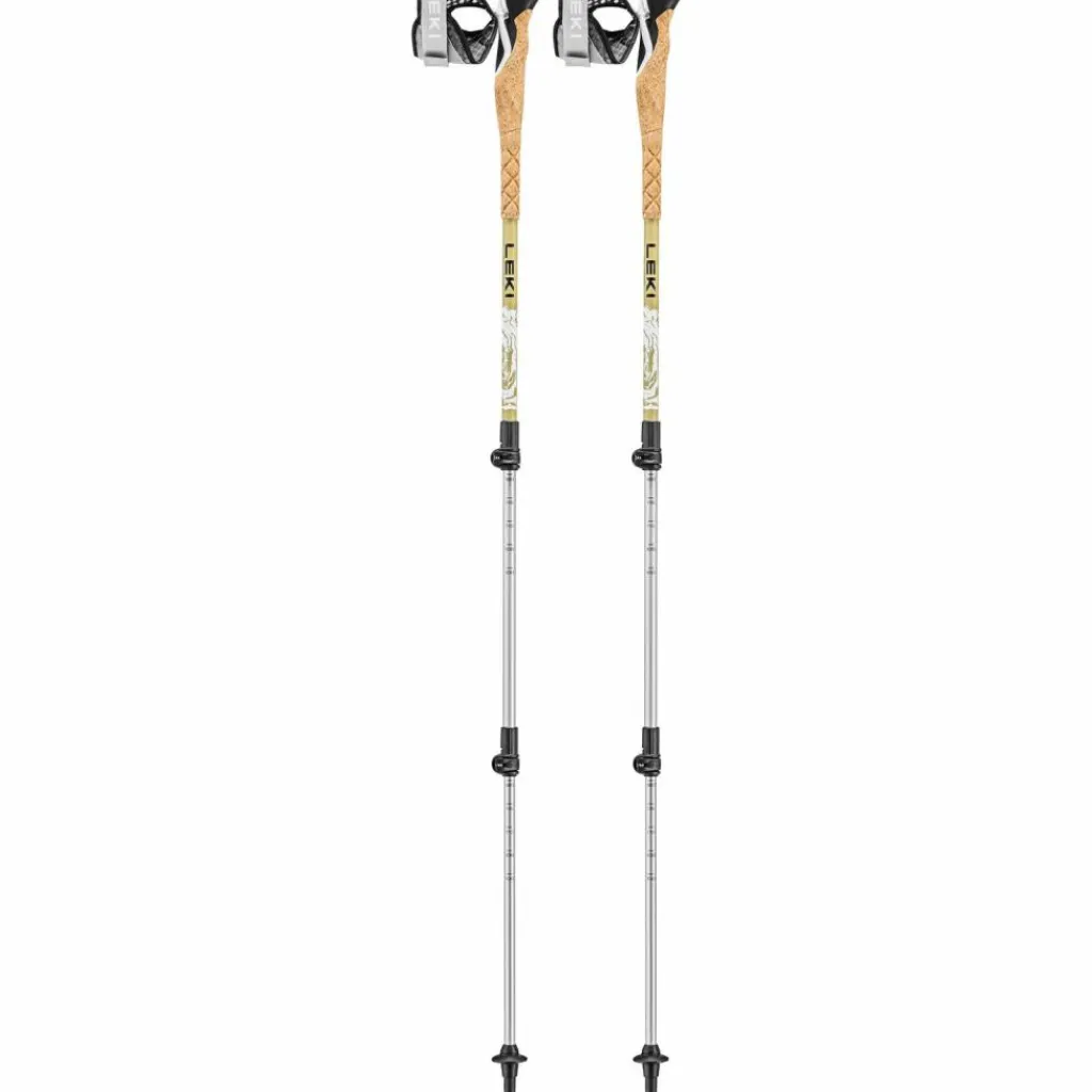 LEKI Stöcke|Stöcke<· Cross Trail TA white-goldbrown-black