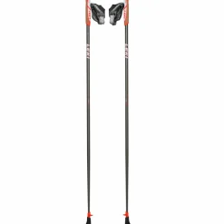 LEKI Nordic Walking|Stöcke<· Flash Carbon dunkelanthrazit-neonrot-weiß