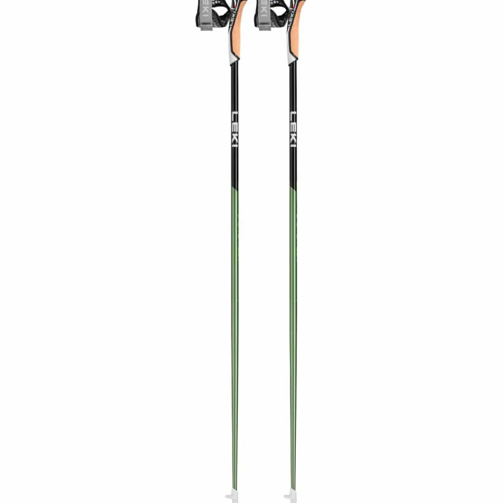 LEKI Nordic Walking|Stöcke<· Flash Carbon green metallic-black-neonyellow