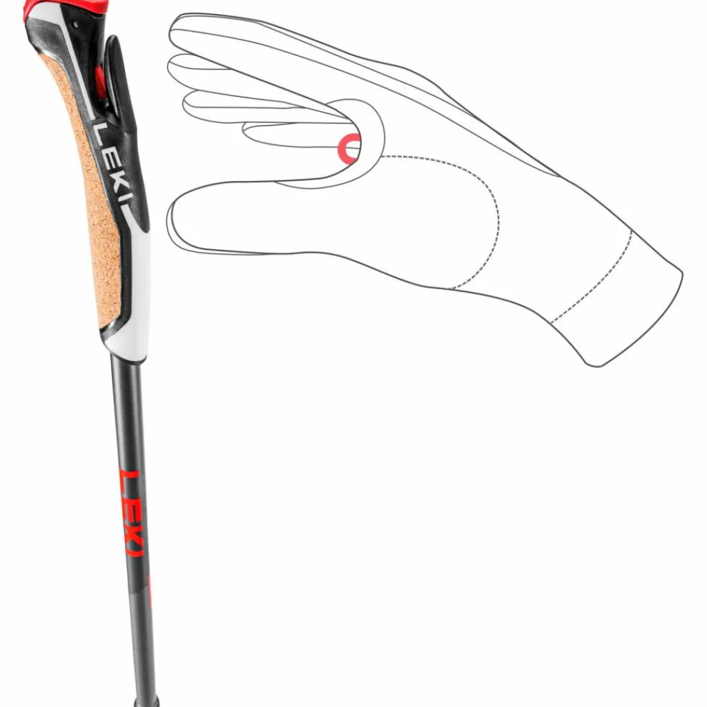 LEKI Nordic Walking|Stöcke<· Instructor Lite grau-grau