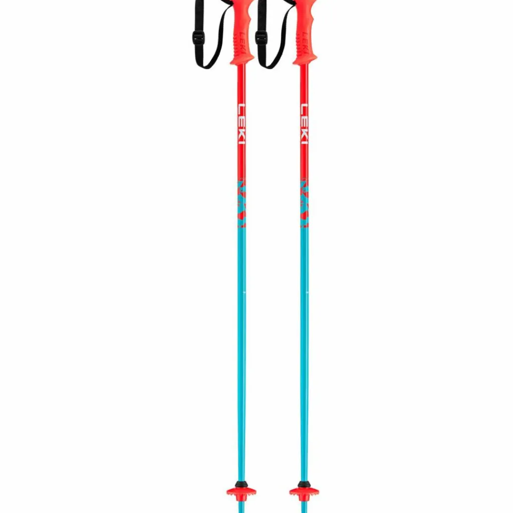 LEKI Skistöcke<· Rider 23/24 petrol-bright red-white