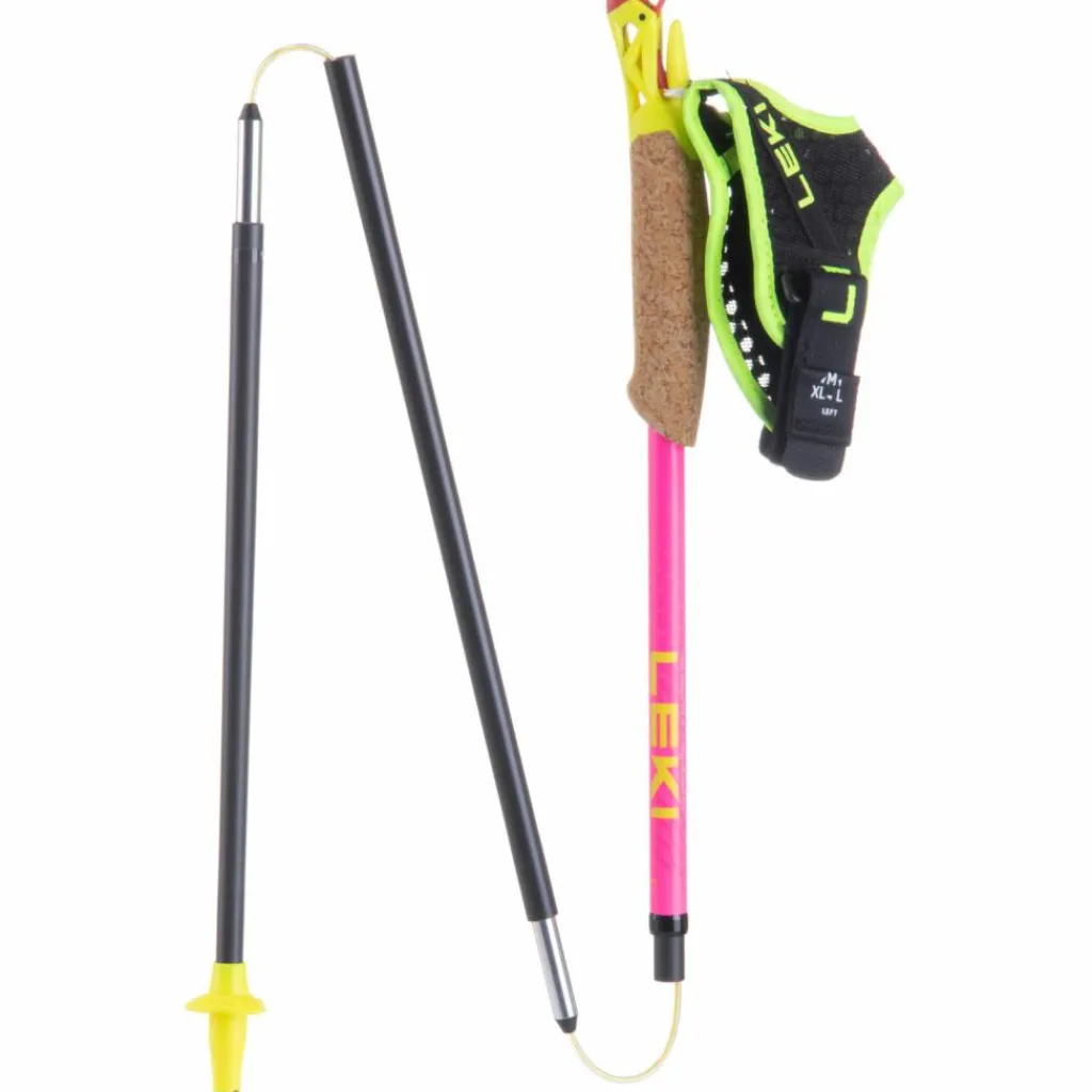 LEKI Wandern|Trailrunning<· Ultratrail FX.One Superlite neonpink-neonyellow-naturalcarbon