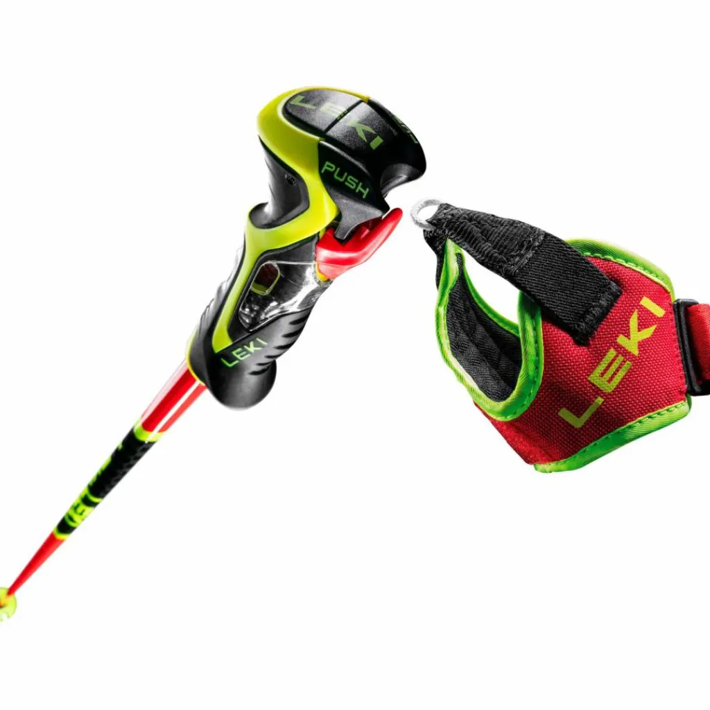 LEKI Ski|Ski<· WCR TBS SL 3D bright red-black-neon yellow