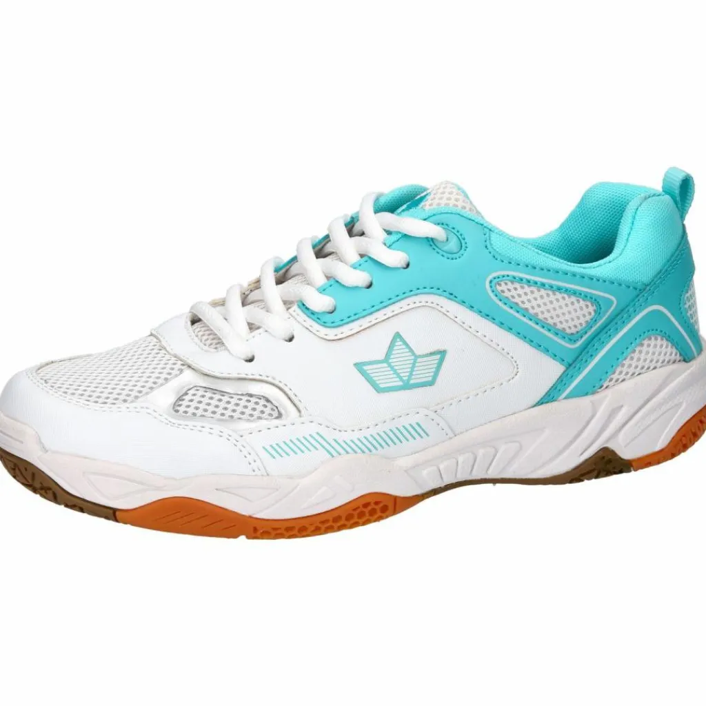 LICO Hallenschuhe|Fitnessschuhe<· Indoorschuh weiss/türkis