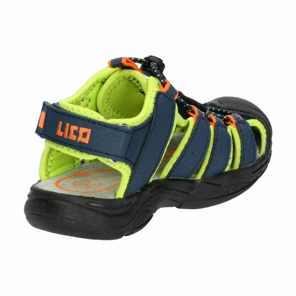 LICO Wanderschuhe<· Sandale marine/lemon/orange