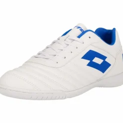 Lotto Hallenschuhe|Hallenschuhe<· Milano 700 1X5 All White/Pacific Blue