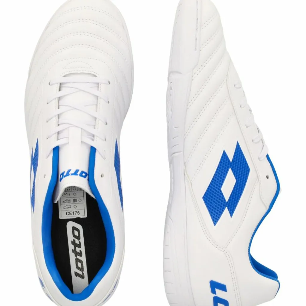 Lotto Hallenschuhe|Hallenschuhe<· Milano 700 1X5 All White/Pacific Blue