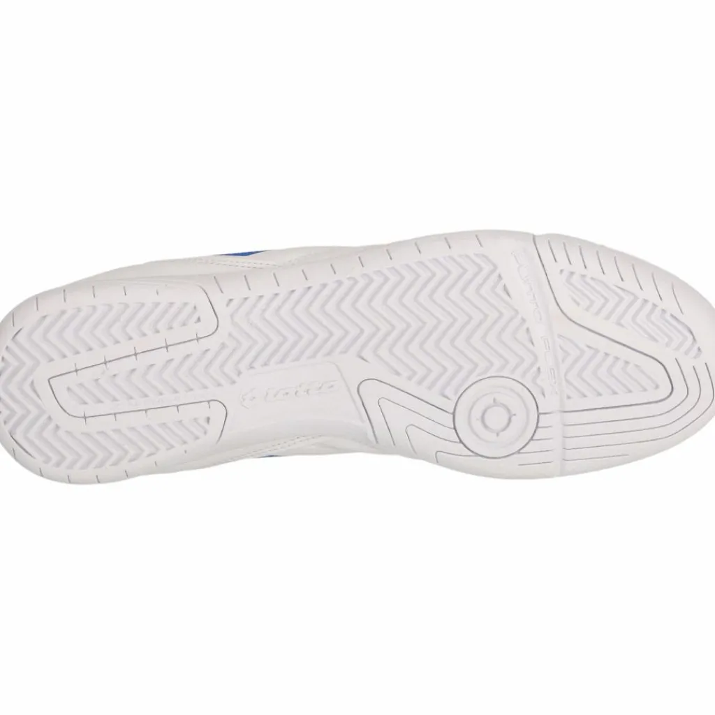 Lotto Hallenschuhe|Hallenschuhe<· Milano 700 1X5 All White/Pacific Blue