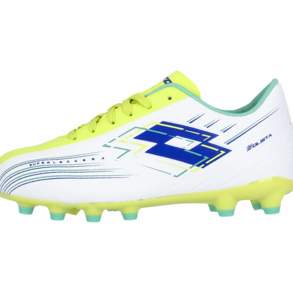 Lotto Fußball|Fußballschuhe<· Solista BPB All White/Surf The Web/Sunny Lime
