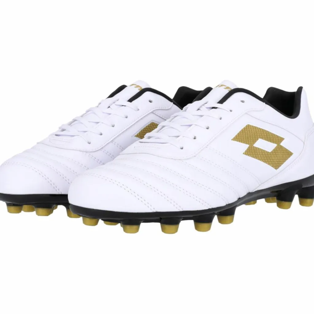 Lotto Fußballschuhe|Fußball<· Stadio 700 AGM 6WX All White/Light Platino