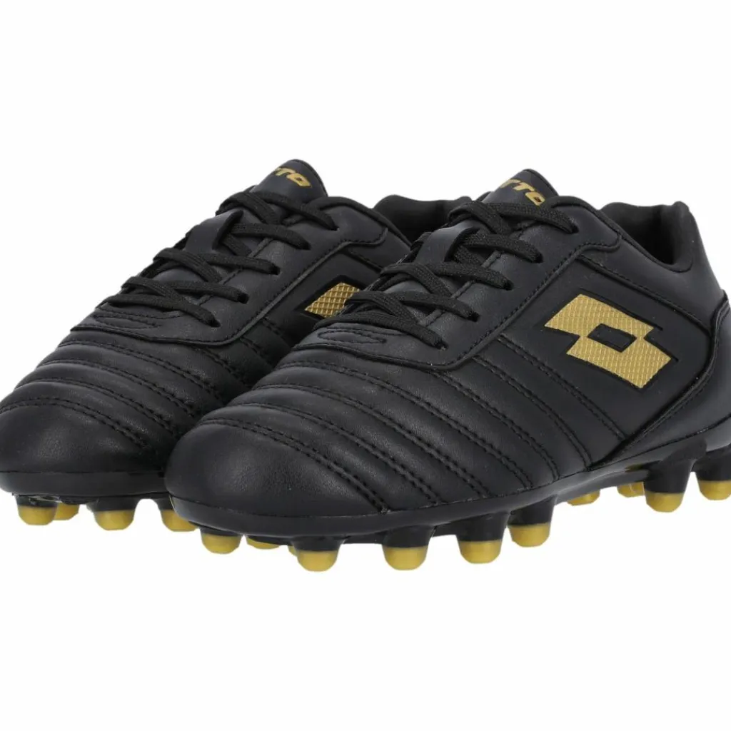 Lotto Fußball|Fußballschuhe<· Stadio 700 AGM JR 1UQ All Black/Light Platino