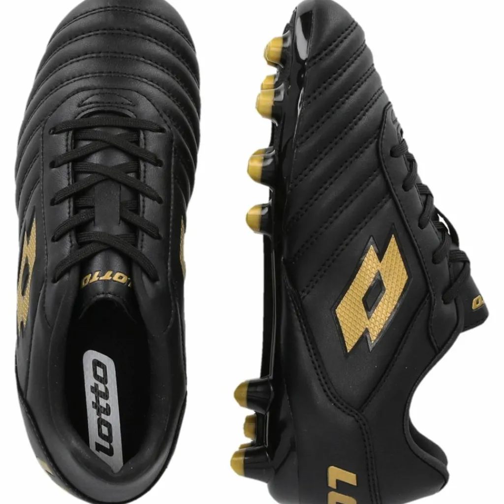 Lotto Fußball|Fußballschuhe<· Stadio 700 AGM JR 1UQ All Black/Light Platino