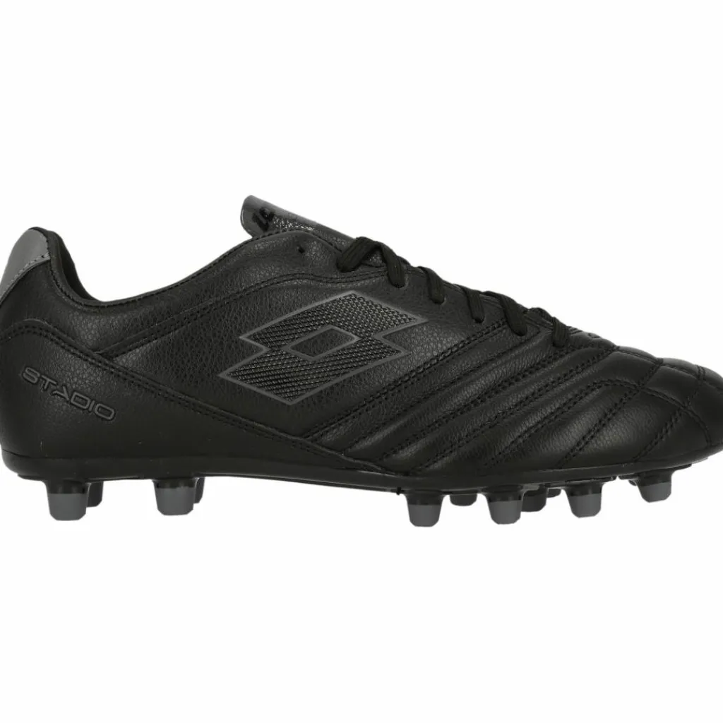 Lotto Fußballschuhe<· Stadio 300 III 2AF All Black/Asphalt