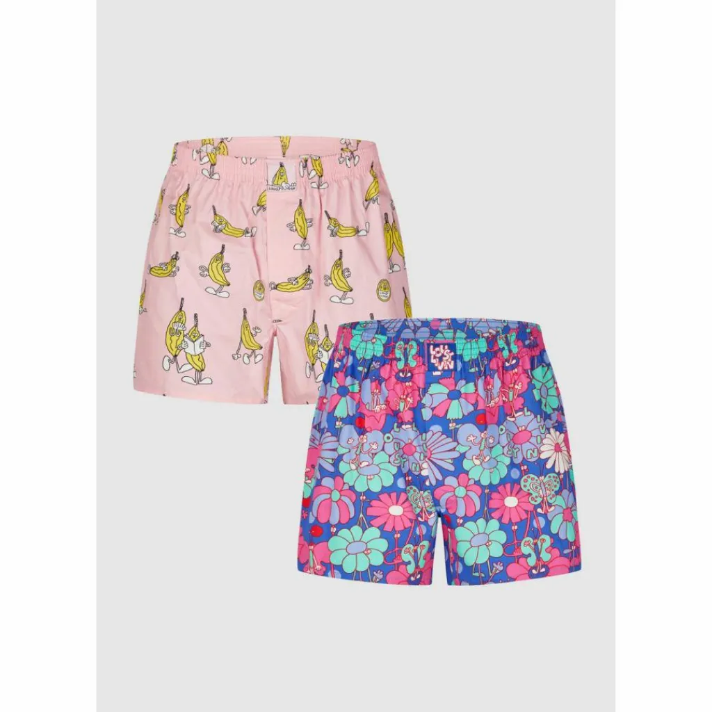 Lousy Livin Unterwäsche<· 2Pack Boxershorts Butterfly & Pink Fly