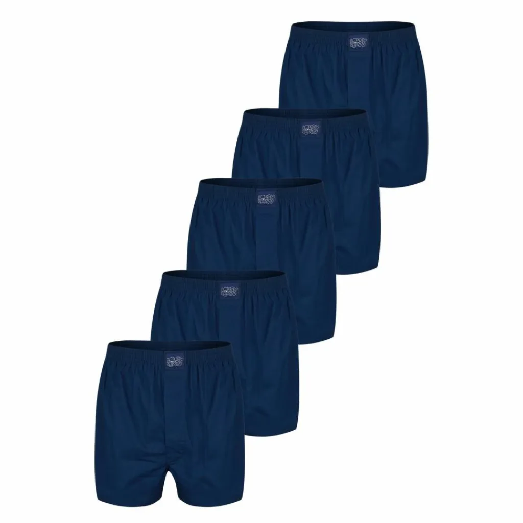 New · Plain 5 Pack Boxershorts Herren Unterwäsche
