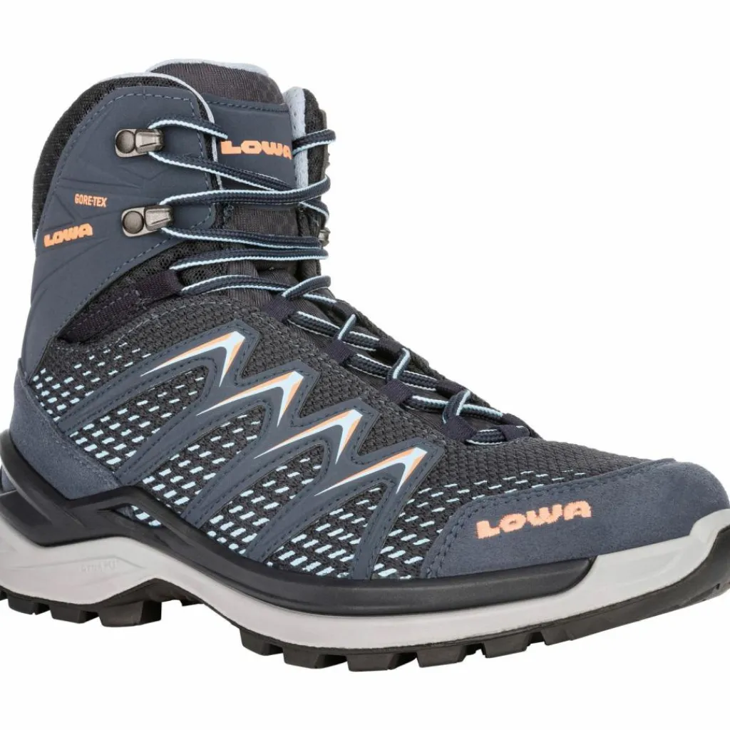 Lowa Wandern|Wandern<· GTX INNOX PRO MID stahlblau-lachs