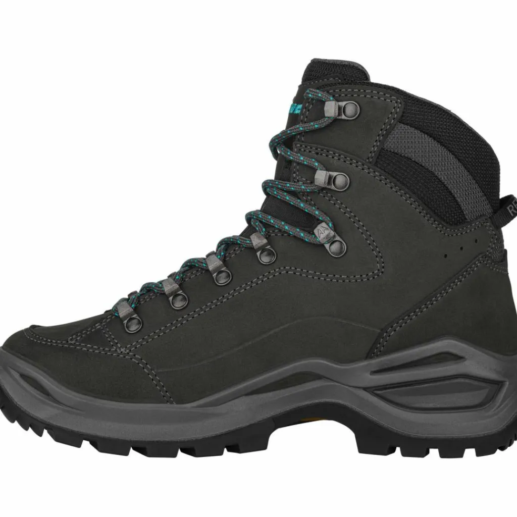 Lowa Wandern|Wandern<· GTX RENEGADE EVO MID WIDE asphalt-türkis