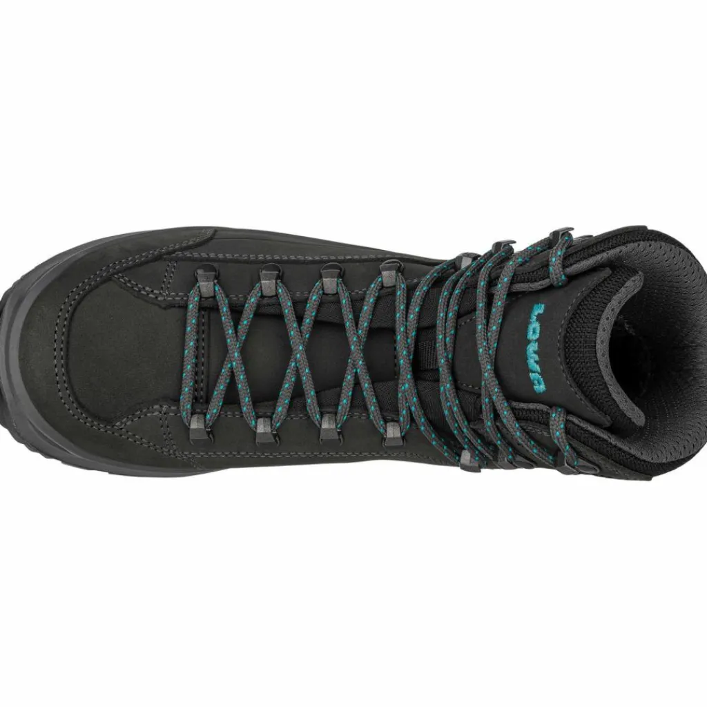 Lowa Wandern|Wandern<· GTX RENEGADE EVO MID WIDE asphalt-türkis