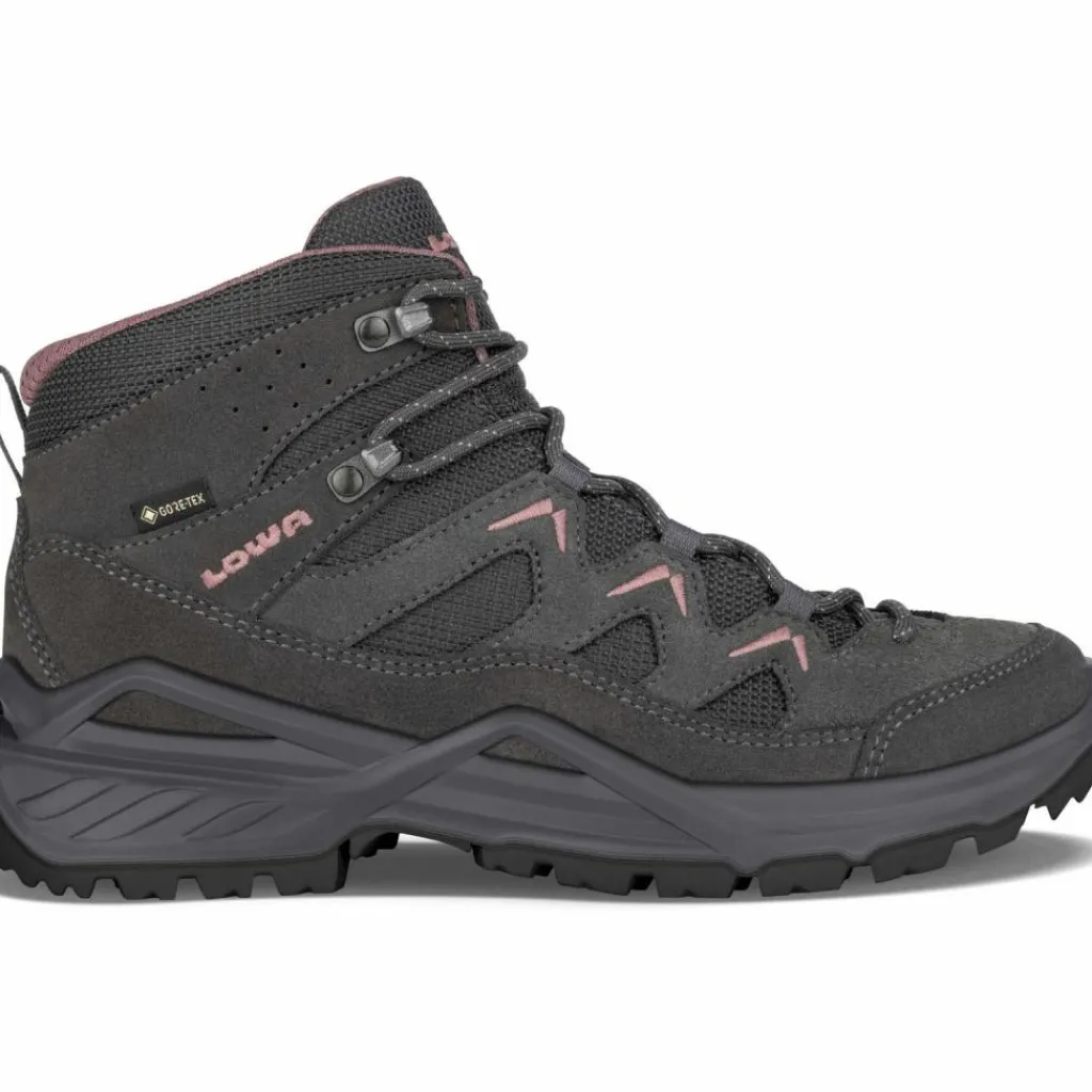 Lowa Wandern|Wandern<· GTX SIRKOS EVO MID graphit-altrosa