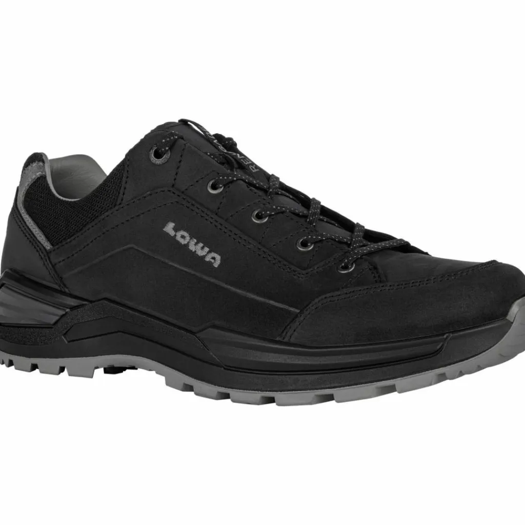 Lowa Wandern|Wandern<· RENEGADE EVO LL LOW schwarz-grau