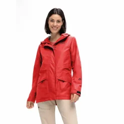 Maier Sports Regenjacken<· Brocken Long W Rot4541