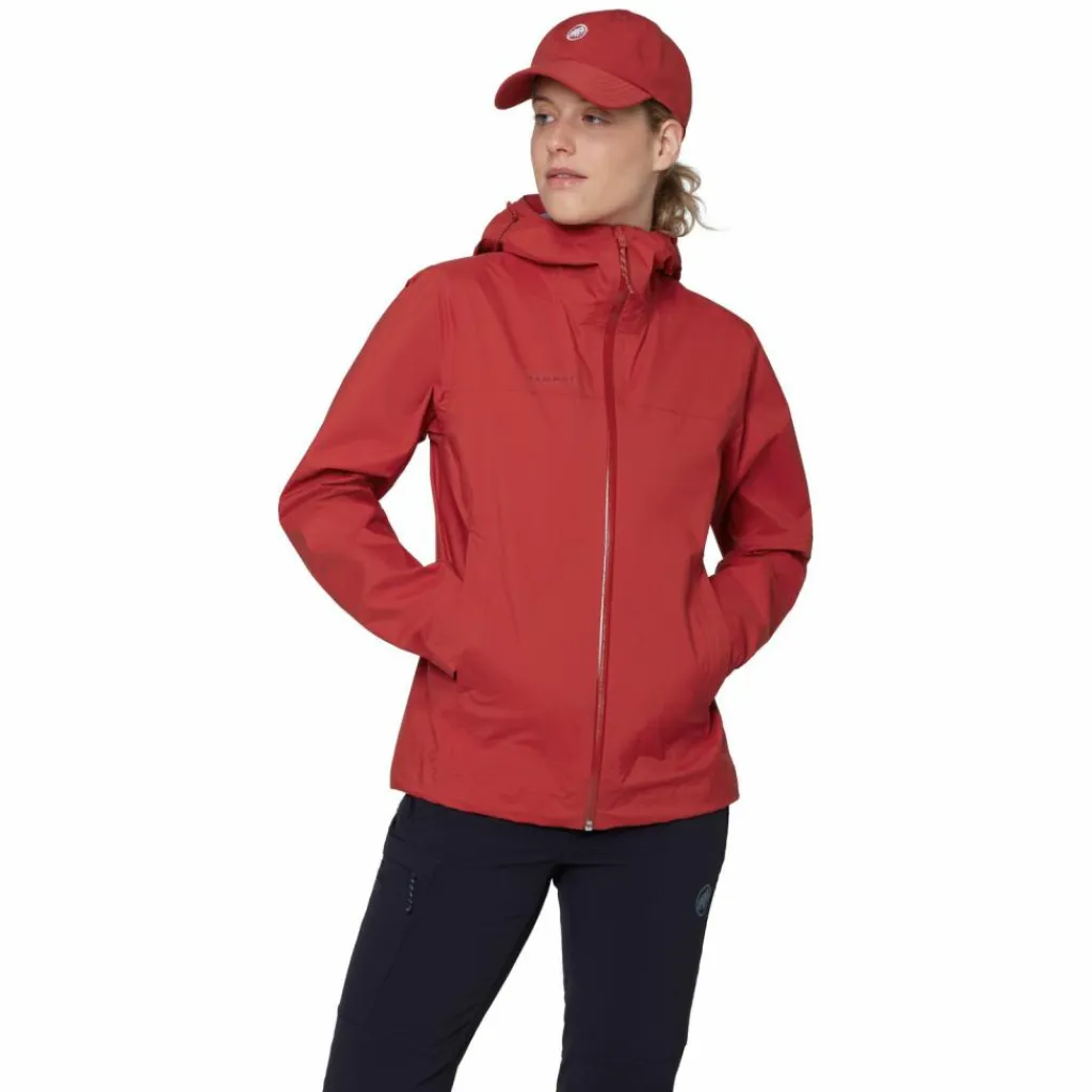Mammut Skitouren|Trailrunning<· Ducan HS Hooded dark mammut red