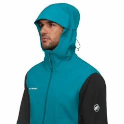 Mammut Skitouren|Klettern<· Linard Guide Hooded black-deep teal