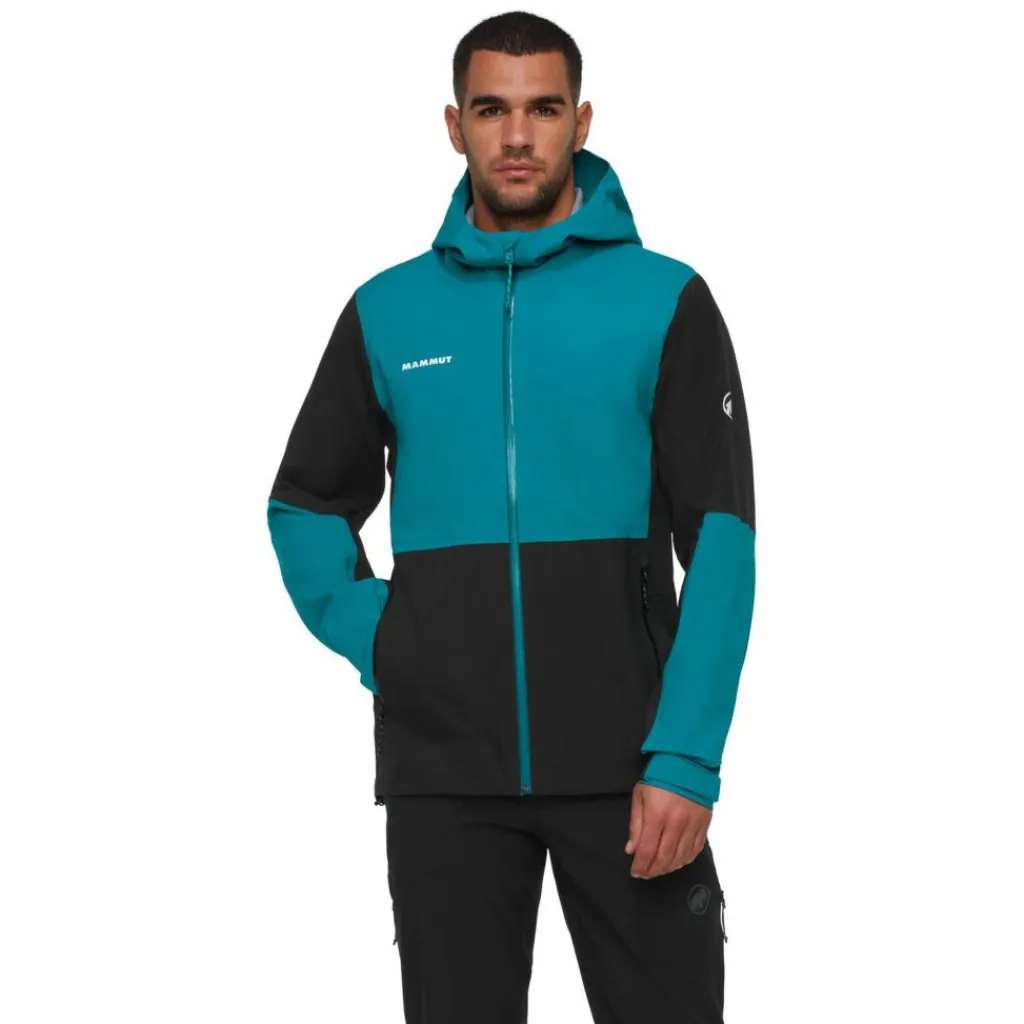 Mammut Skitouren|Klettern<· Linard Guide Hooded black-deep teal