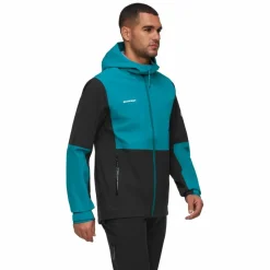 Mammut Skitouren|Klettern<· Linard Guide Hooded black-deep teal