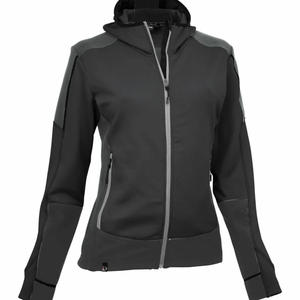Maul Sport Fleecejacken<· Monte Rosa mit Kapuze Schwarz
