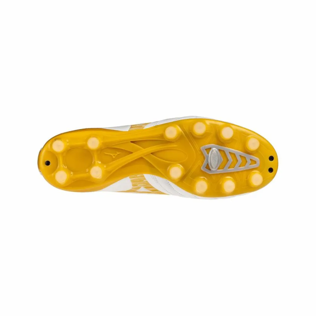 Mizuno Fußballschuhe|Fußballschuhe<· Morelia Neo IV Pro FG Blazing Flair Weiß weissgold