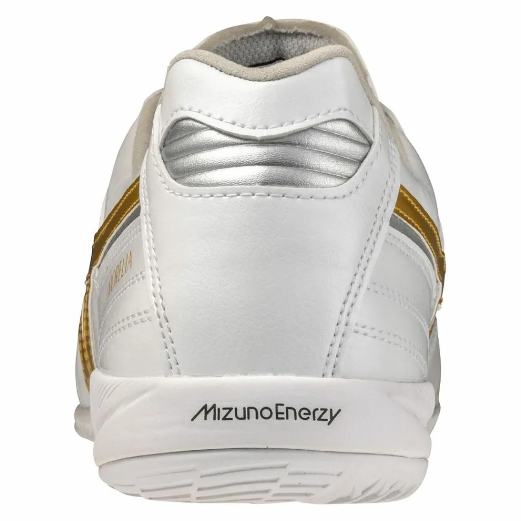 Mizuno Fußballschuhe|Hallenschuhe<· Morelia Sala Elite IN Bright Weiß weissgold