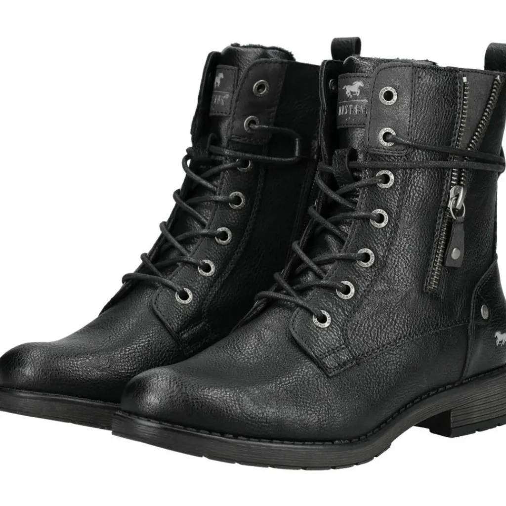 Mustang Winterschuhe|Boots & Stiefel<· Stiefelette Schwarz