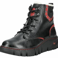 Mustang Boots & Stiefel<· Stiefelette Schwarz/Rot