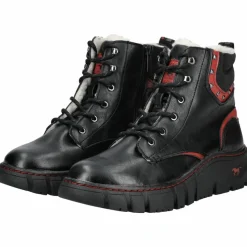 Mustang Boots & Stiefel<· Stiefelette Schwarz/Rot