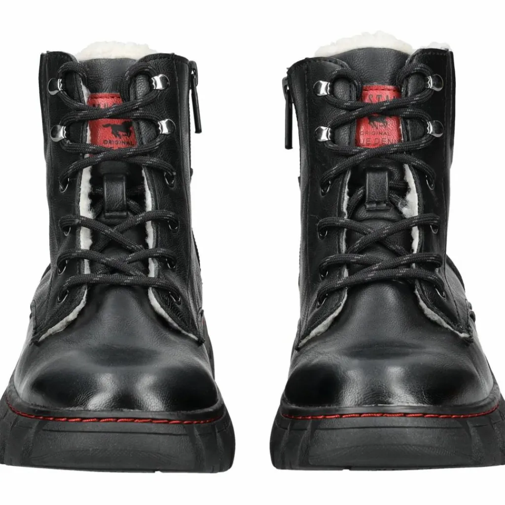 Mustang Boots & Stiefel<· Stiefelette Schwarz/Rot