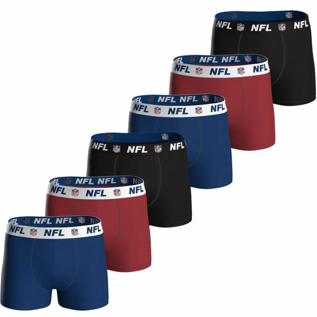 NFL Unterwäsche<· Boxershort Dunkelblau/Rot/Schwarz