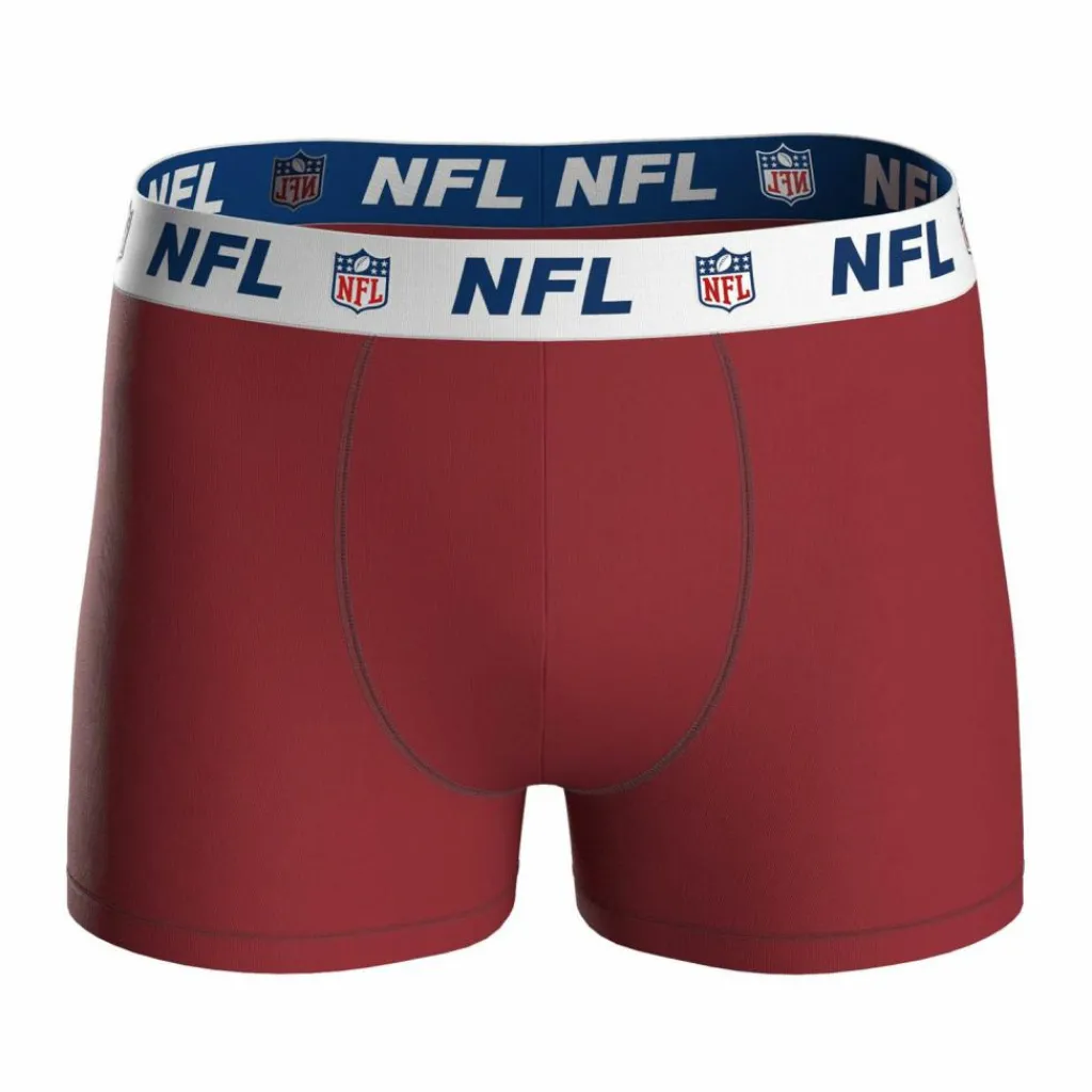NFL Unterwäsche<· Boxershort Dunkelblau/Rot/Schwarz