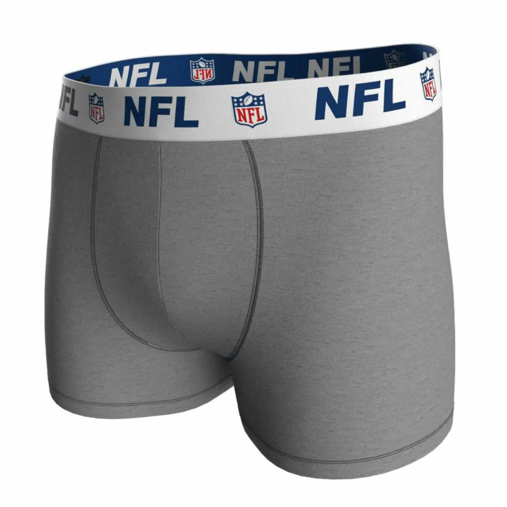 NFL Unterwäsche<· Boxershort Blau/Grau/Schwarz