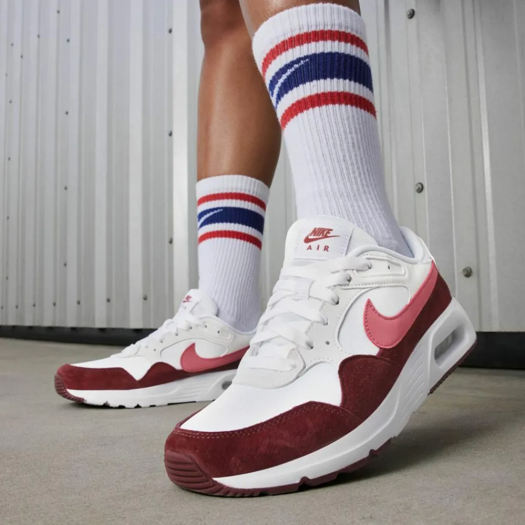 Nike Streetwear|Sneaker<· AIR MAX SC white-adobe-team red