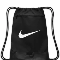 Nike Sporttaschen|Taschen<· Brasilia-Draqstring-18L black-black-white