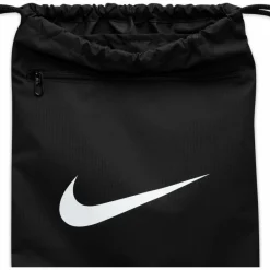 Nike Sporttaschen|Taschen<· Brasilia-Draqstring-18L black-black-white