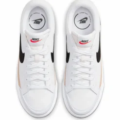 Nike Streetwear|Sneaker<· Court Legacy Lift white-black-hemp-team orange