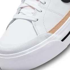 Nike Streetwear|Sneaker<· Court Legacy Lift white-black-hemp-team orange