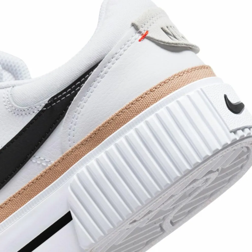 Nike Streetwear|Sneaker<· Court Legacy Lift white-black-hemp-team orange